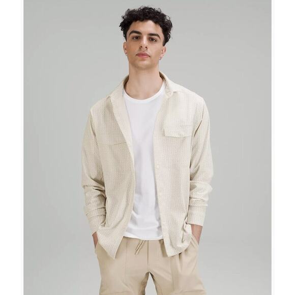 Lululemon Size S Airing Easy Overshirt Ventligh Mesh SYMC Systematic NWT $118 - Picture 1 of 7